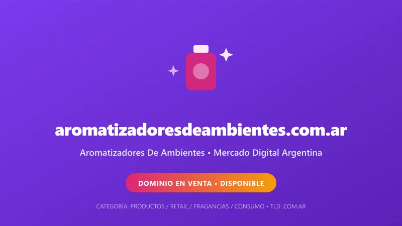 Identidad gráfica y activo digital para Aromatizadores De Ambientes en Argentina